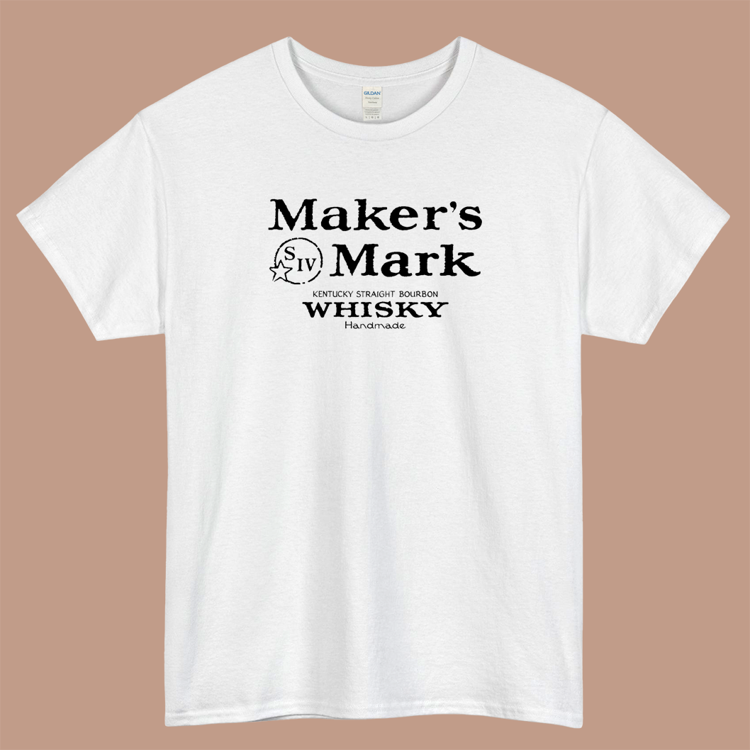 Maker's Mark Bourbon Logo Mens Unisex Short Sleeve T-Shirt Size S-3XL - P