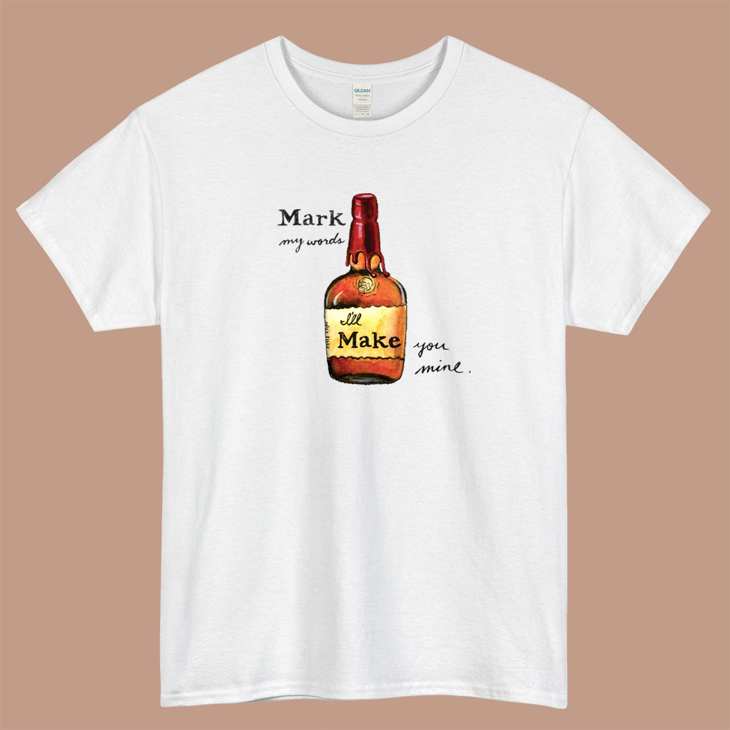 Maker's Mark Bourbon Pun Watercolor Print Logo Mens Unisex Short Sleeve T-Shirt Size S-3XL - P