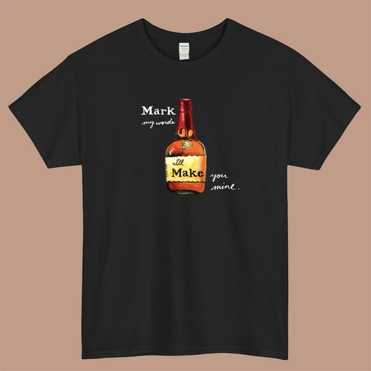 Maker's Mark Bourbon Pun Watercolor Print Logo Mens Unisex Short Sleeve T-Shirt Size S-3XL - P