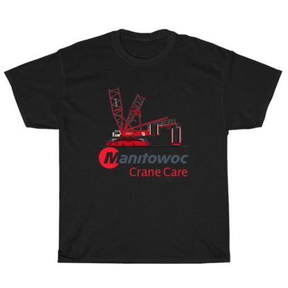 Manitowoc Construction Cranes Logo Unisex Men's T Shirt Size S to 3XL