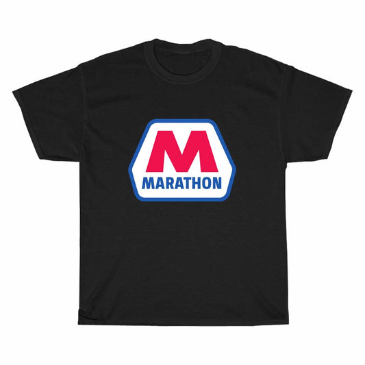Marathon Oil Gas Logo Men's Unisex T Shirt Size S to 3XL