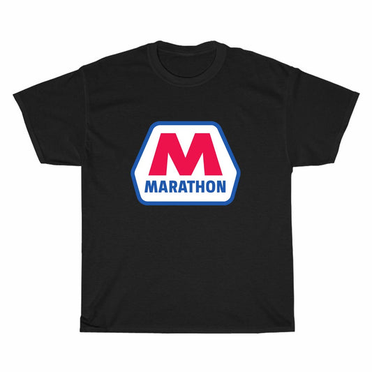 Marathon Oil Gas Logo Men's Unisex T Shirt Size S to 3XL