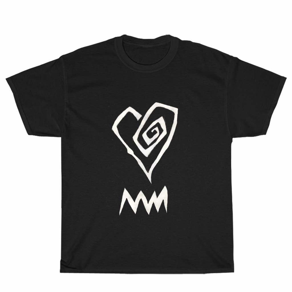 Marilyn Manson Heart Logo Men's Unisex T Shirt Size S to 3XL