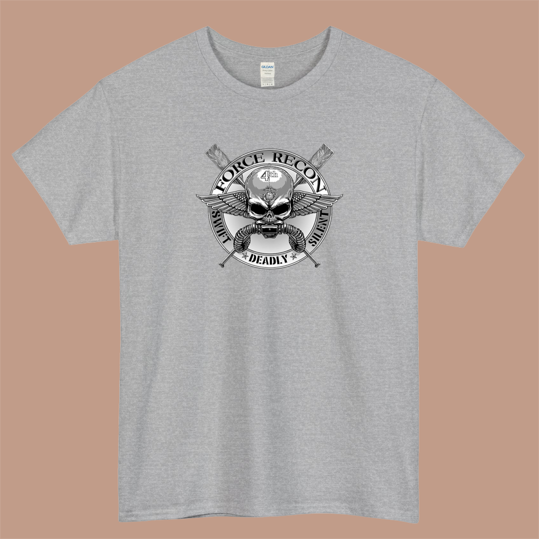 Marines Forces Reconnaissance Marine Recon Usmc Recon Logo Mens Unisex Short Sleeve T-Shirt Size S-3XL - P