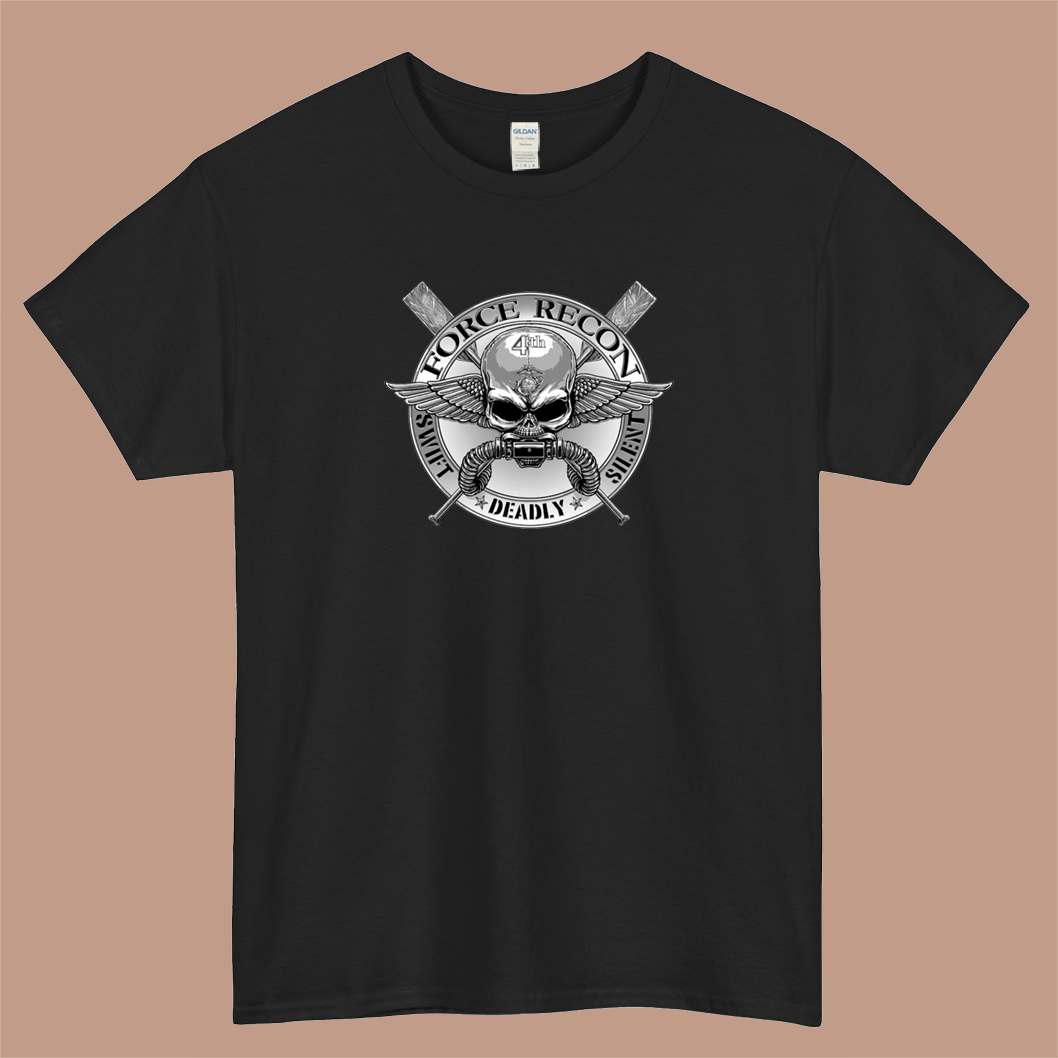 Marines Forces Reconnaissance Marine Recon Usmc Recon Logo Mens Unisex Short Sleeve T-Shirt Size S-3XL - P