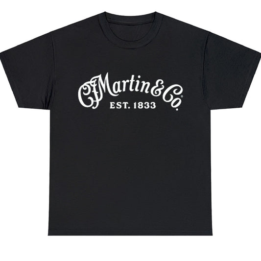 Martin & Co Guitars Logo Men's Unisex T Shirt Size S to 3XL