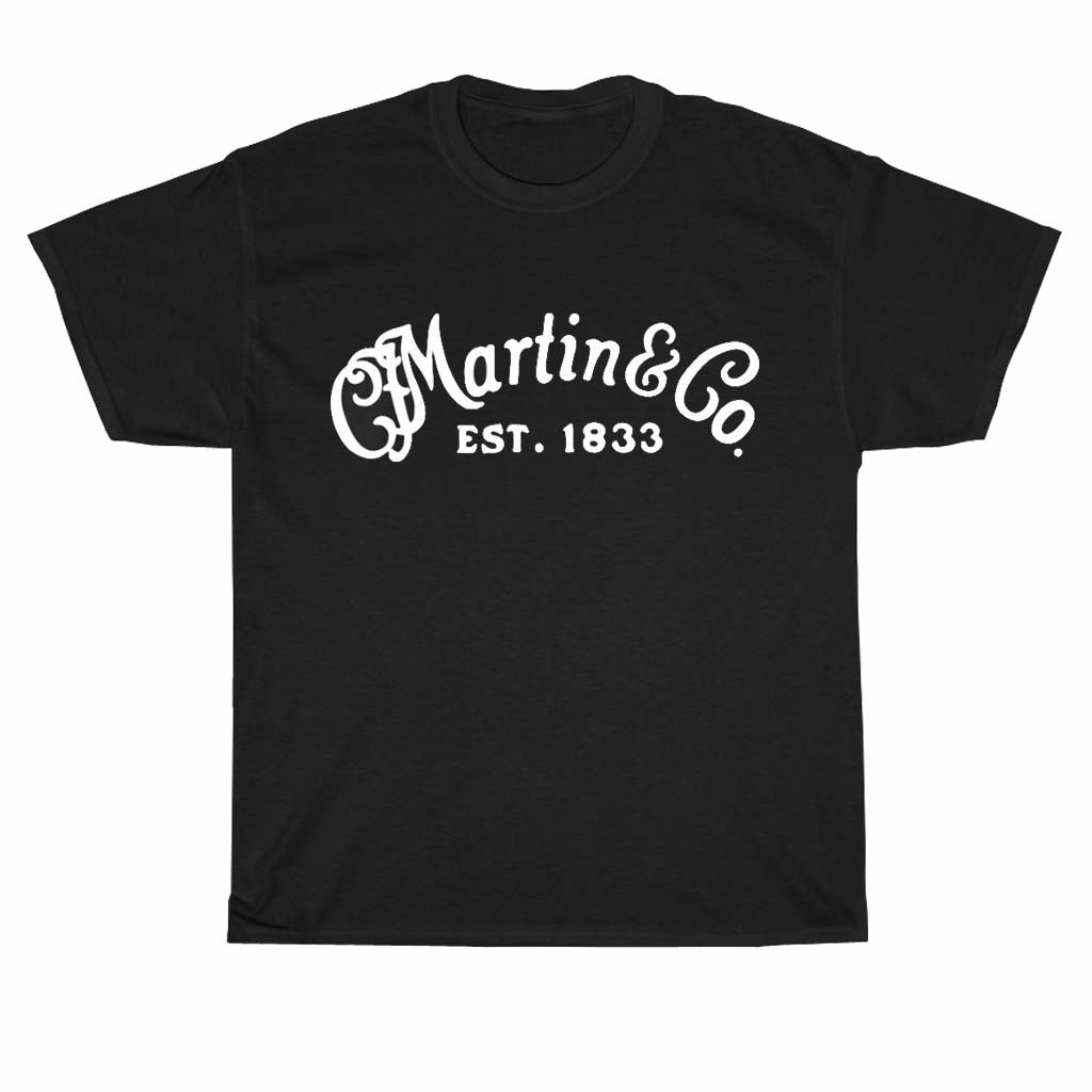 Martin & Co Classic Guitars logo Men's Unisex T Shirt Size S to 3XL