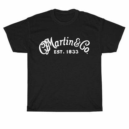 Martin & Co Classic Guitars logo Men's Unisex T Shirt Size S to 3XL