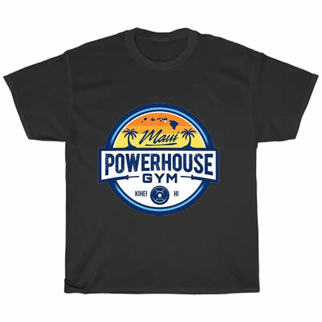 Maui Powerhouse Gym logo Men's Unisex T Shirt Size S to 3XL