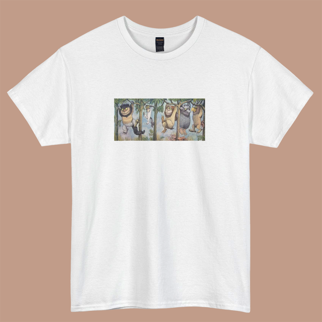 Maurice Sendak logo short sleeve t shirt S-3XL- P