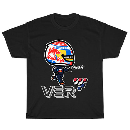 Max Verstappen With Flag Logo Unisex Men's T Shirt Size S to 3XL