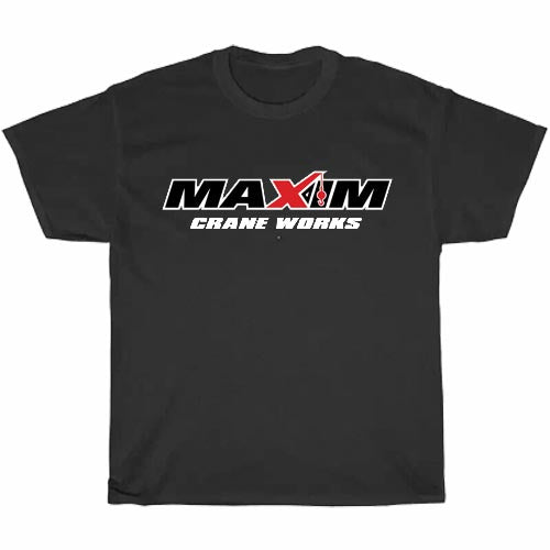 Maxim Crane Works logo Men's Unisex T Shirt Size S to 3XL