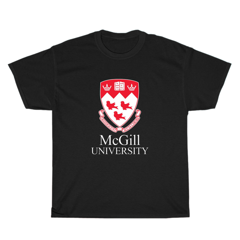 McGill University Classic Logo Men's Unisex T Shirt Size S to 3XL