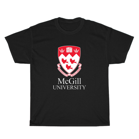 McGill University Classic Logo Men's Unisex T Shirt Size S to 3XL