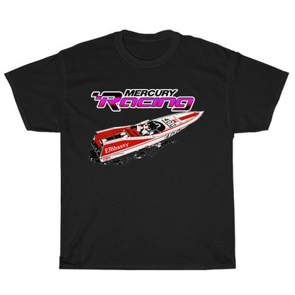Mercury Racing Boats Logo Men's Unisex T Shirt Size S to 3XL