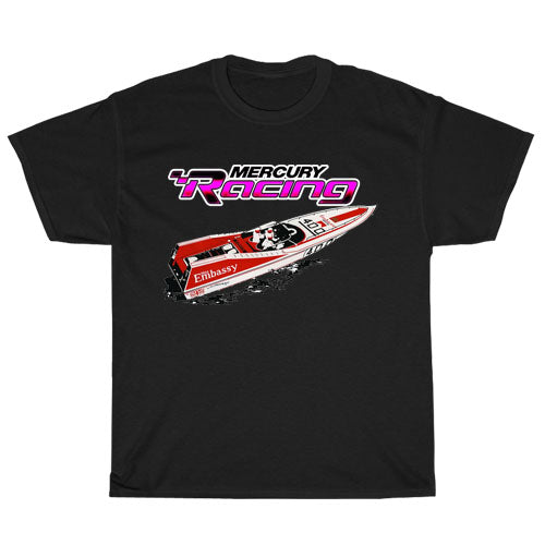 Mercury Racing Boats Logo Men's Unisex T Shirt Size S to 3XL