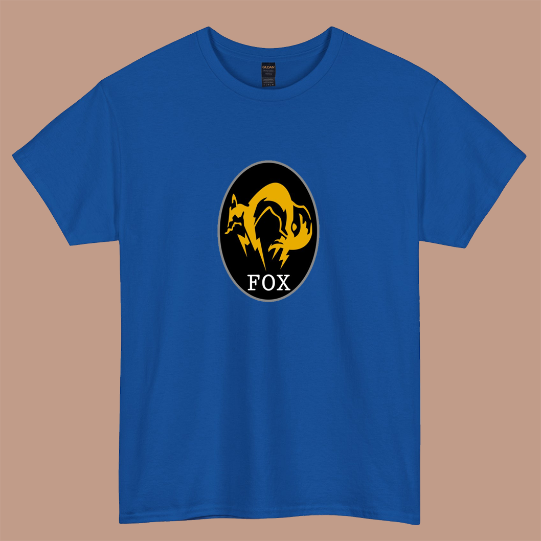 Metal Gear Fox Logo short sleeve t shirt Size S-3XL -P