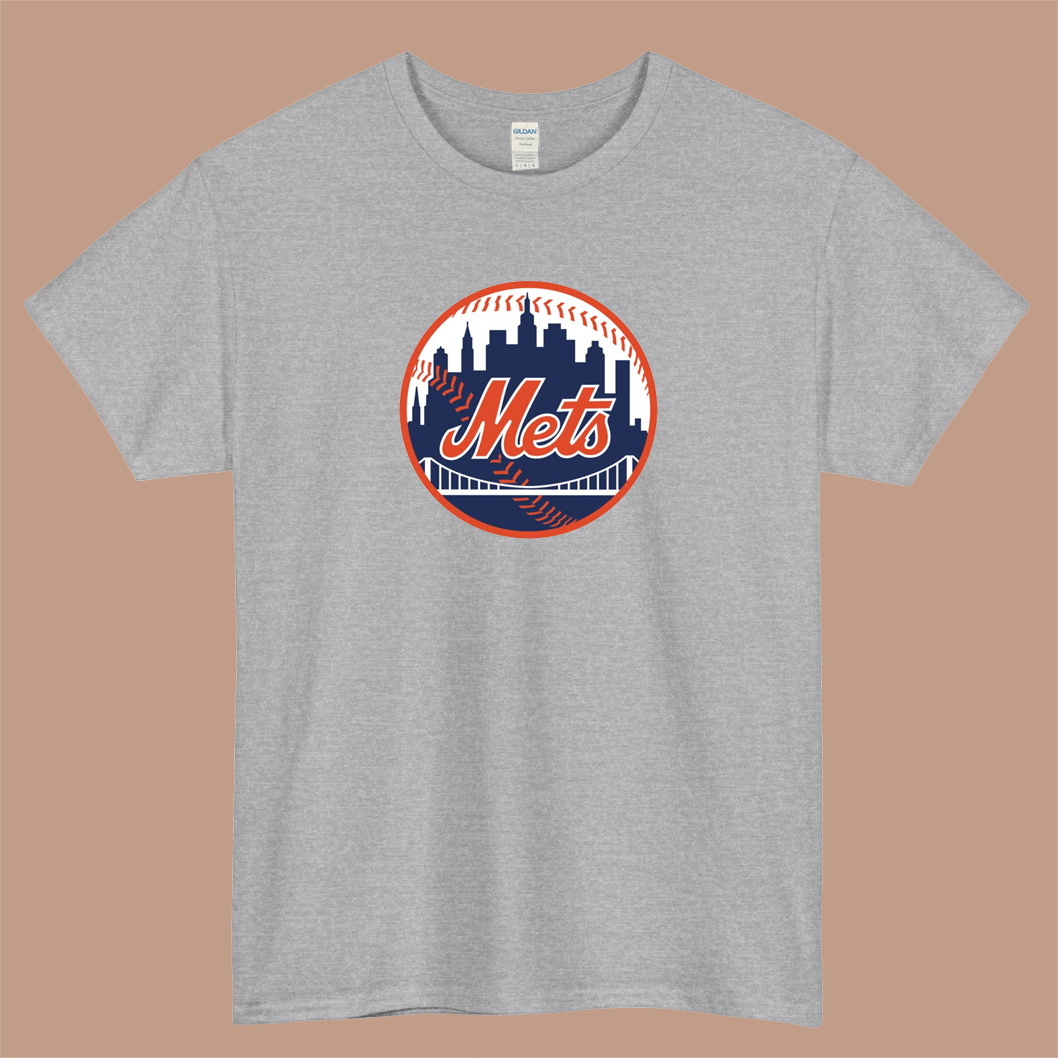 Mets Logo Mens Unisex Short Sleeve T-Shirt Size S-3XL - P