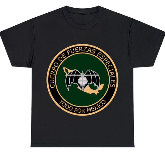 Mexico Gafes Fuerzas Special Forces Army Military Logo Men's Unisex T Shirt Size S to 3XL