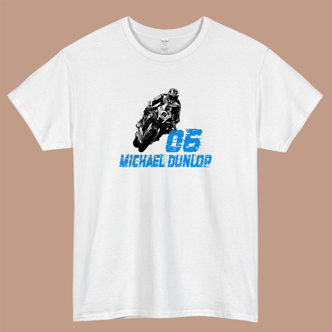 Michael Dunlop Classic Logo Mens Unisex Short Sleeve T-Shirt Size S-3XL - P