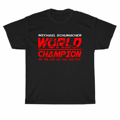 Michael Schumacher World Champion Logo Men's Unisex T Shirt Size S to 3XL