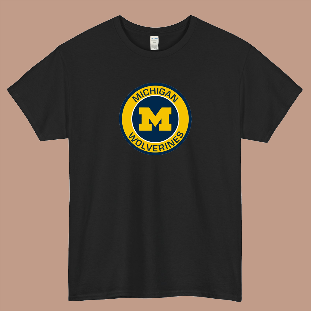 Michigan Wolverine Logo Mens Unisex Short Sleeve T-Shirt Size S-3XL - P