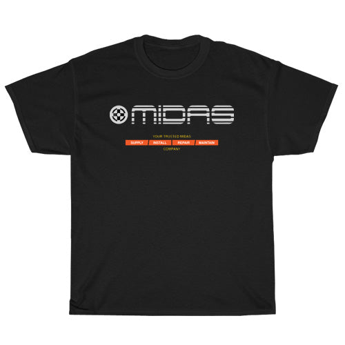Midas Profesional Audio Logo Mens Unisex Short Sleeve T-Shirt Size S-3XL