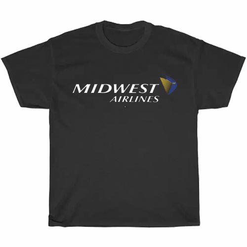 Midwest Airlines Funny Logo Men's Unisex T Shirt Size S to 3XL