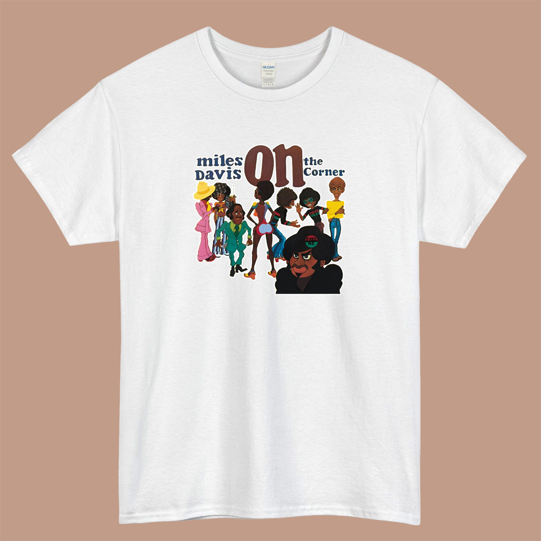 Miles Arts Davis On The Corner Logo Mens Unisex Short Sleeve T-Shirt Size S-3XL - P