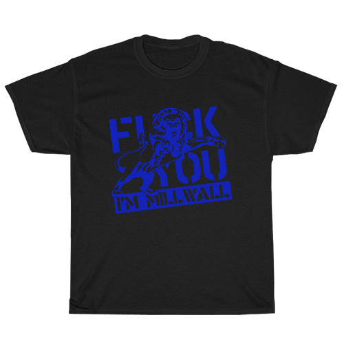 Millwall FC Logo Mens Unisex Short Sleeve Black T-Shirt Size S-3XL
