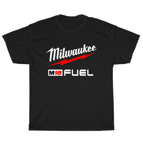 Milwaukee M18 FUEL POWER TOOL Logo Unisex Men's T Shirt Size S to 3XL