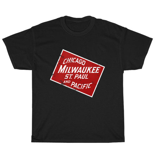 Milwaukee Road system Active Logo Unisex Men's T Shirt Size S to 3XL
