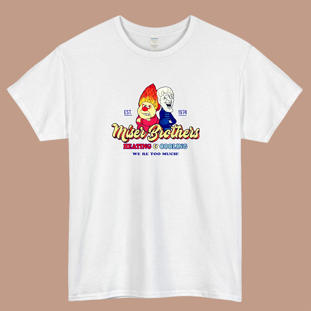 Miser Brothers Cooling Heating Logo Mens Unisex Short Sleeve T-Shirt Size S-3XL - P
