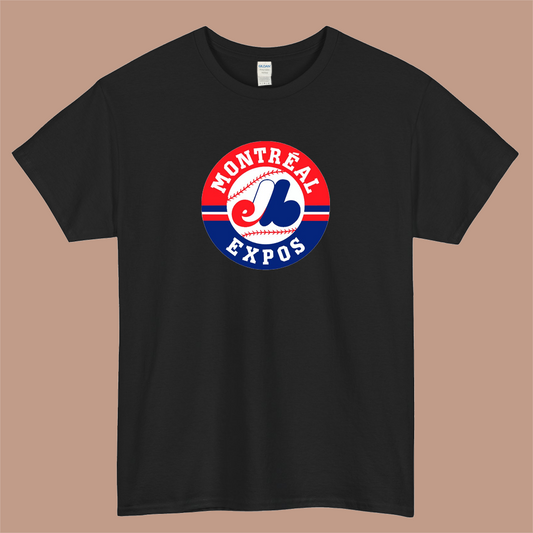 Montreal Expos Logo Mens Unisex Short Sleeve T-Shirt Size S-3XL - P