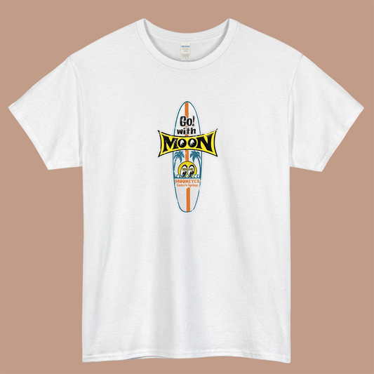 Moon Surf Logo Mens Unisex Short Sleeve T-Shirt Size S-3XL - P