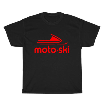 Moto Ski Snowmobile Logo Men's Unisex T Shirt Size S to 3XL
