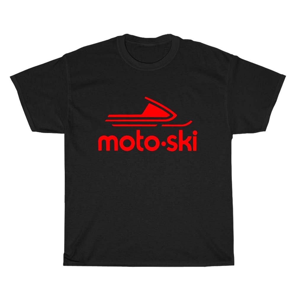 Moto Ski Snowmobile Logo Men's Unisex T Shirt Size S to 3XL
