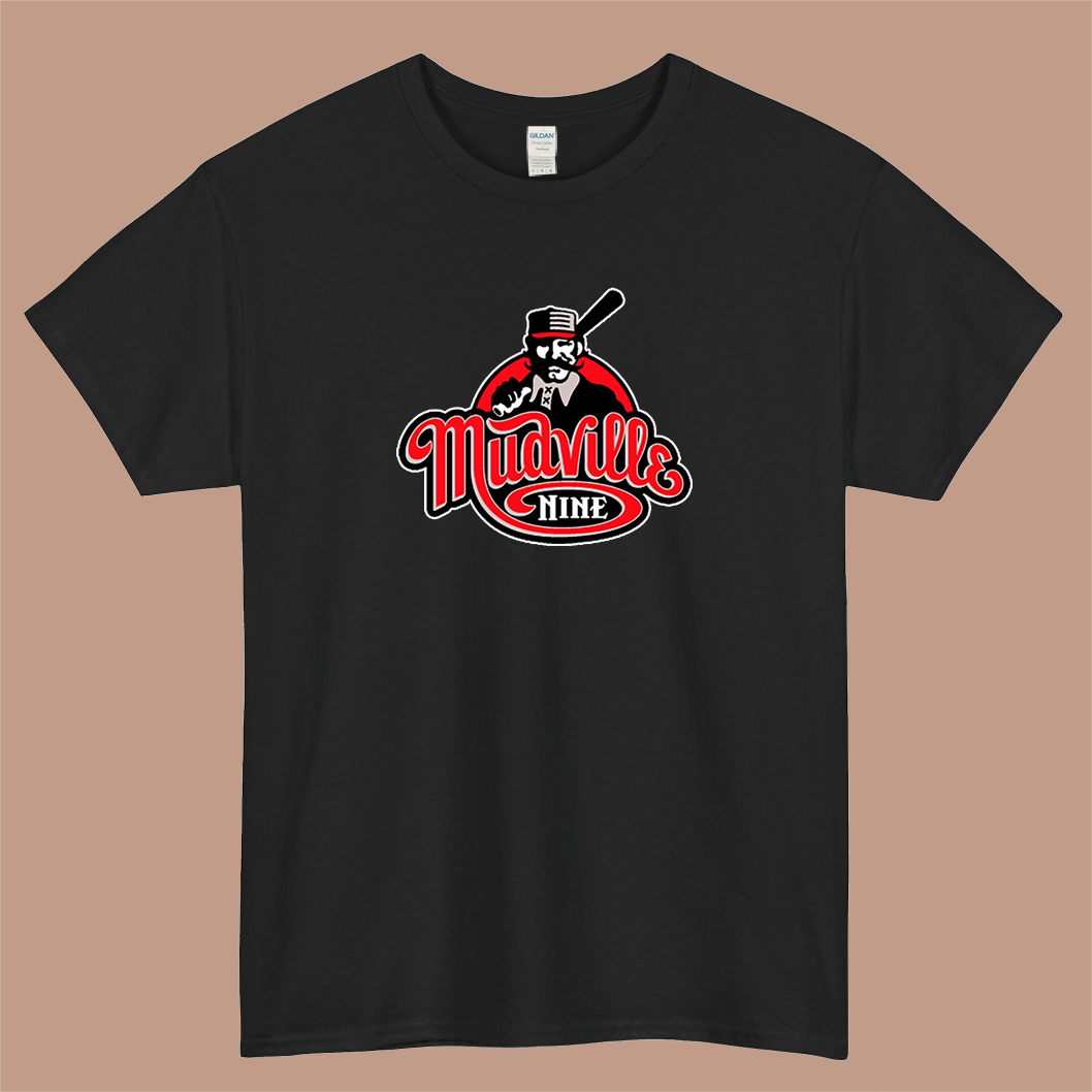 Mudville Nine Baseball Logo Mens Unisex Short Sleeve T-Shirt Size S-3XL - P