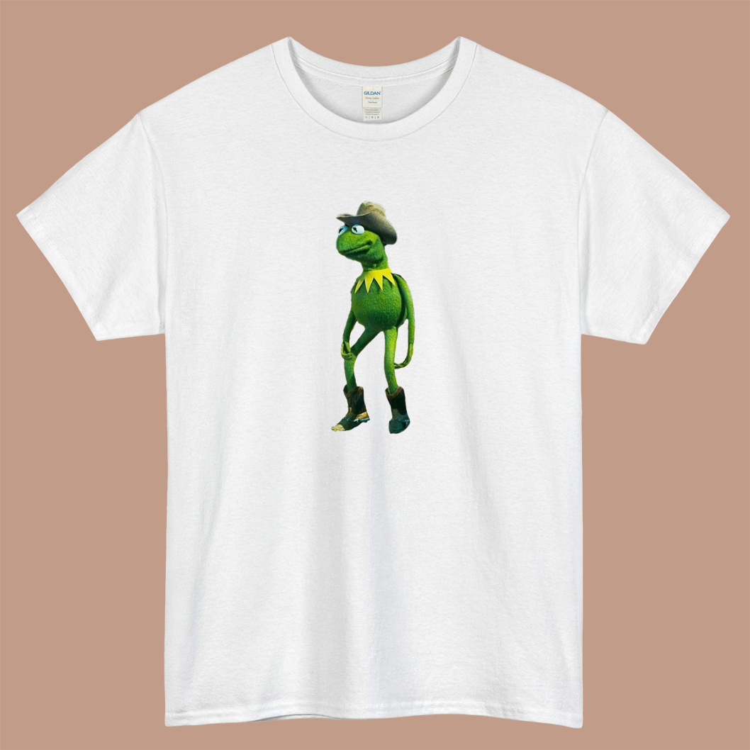 Muppets Cowboy Kermit Funny 90s Logo Mens Unisex Short Sleeve T-Shirt Size S-3XL - P