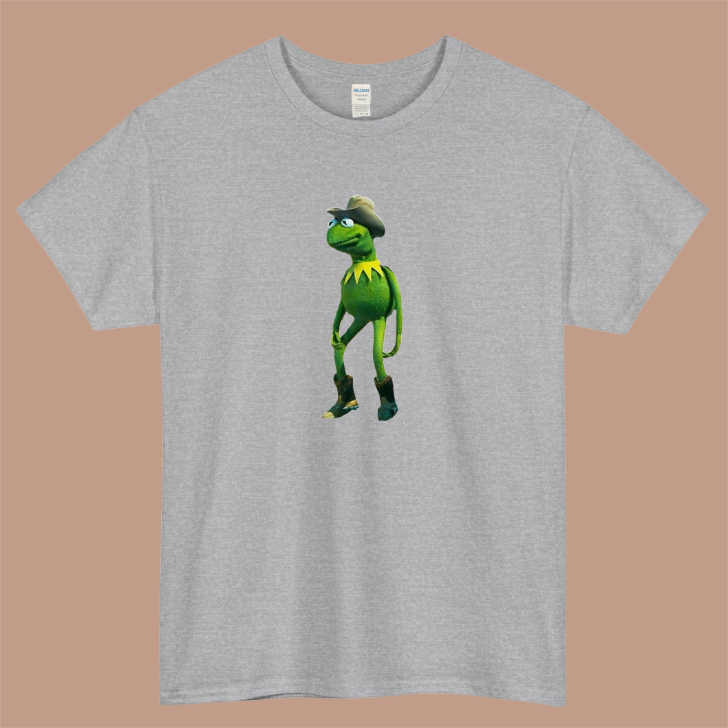 Muppets Cowboy Kermit Funny 90s Logo Mens Unisex Short Sleeve T-Shirt Size S-3XL - P
