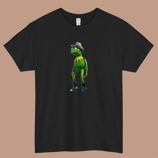 Muppets Cowboy Kermit Funny 90s Logo Mens Unisex Short Sleeve T-Shirt Size S-3XL - P