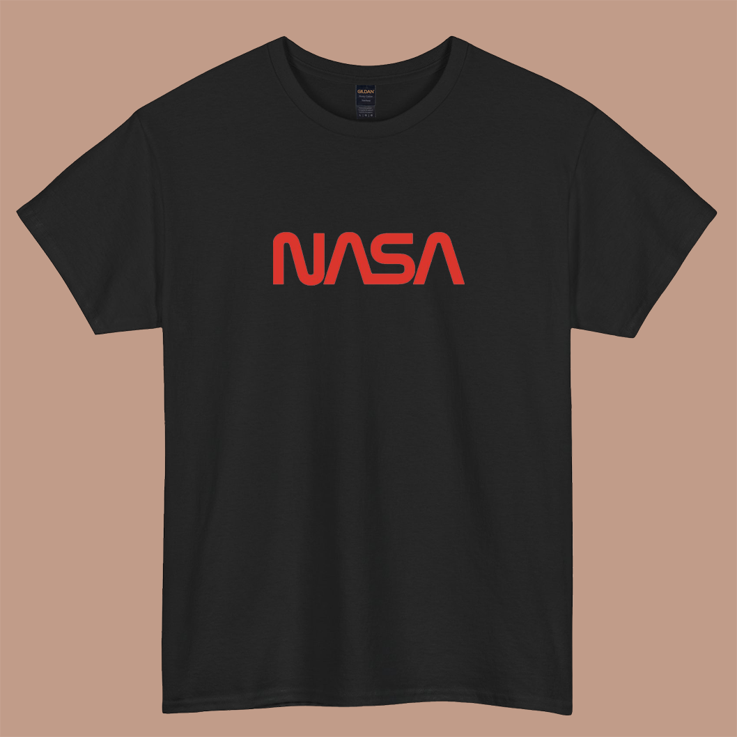 NASA Worm Logo short sleeve t shirt size S-3XL -P