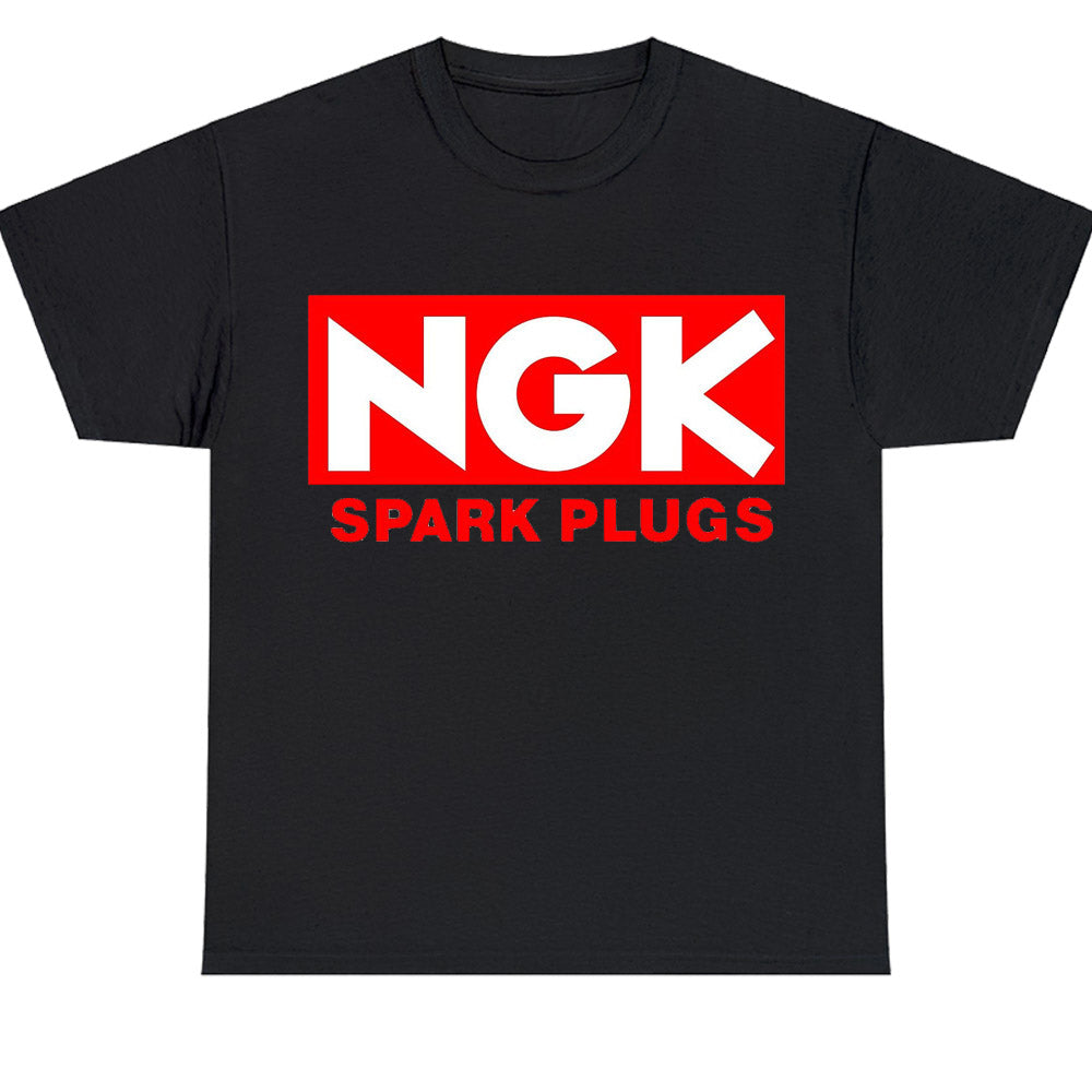 NGK Spark Plugs Logo Men's Unisex T Shirt Size S to 3XL