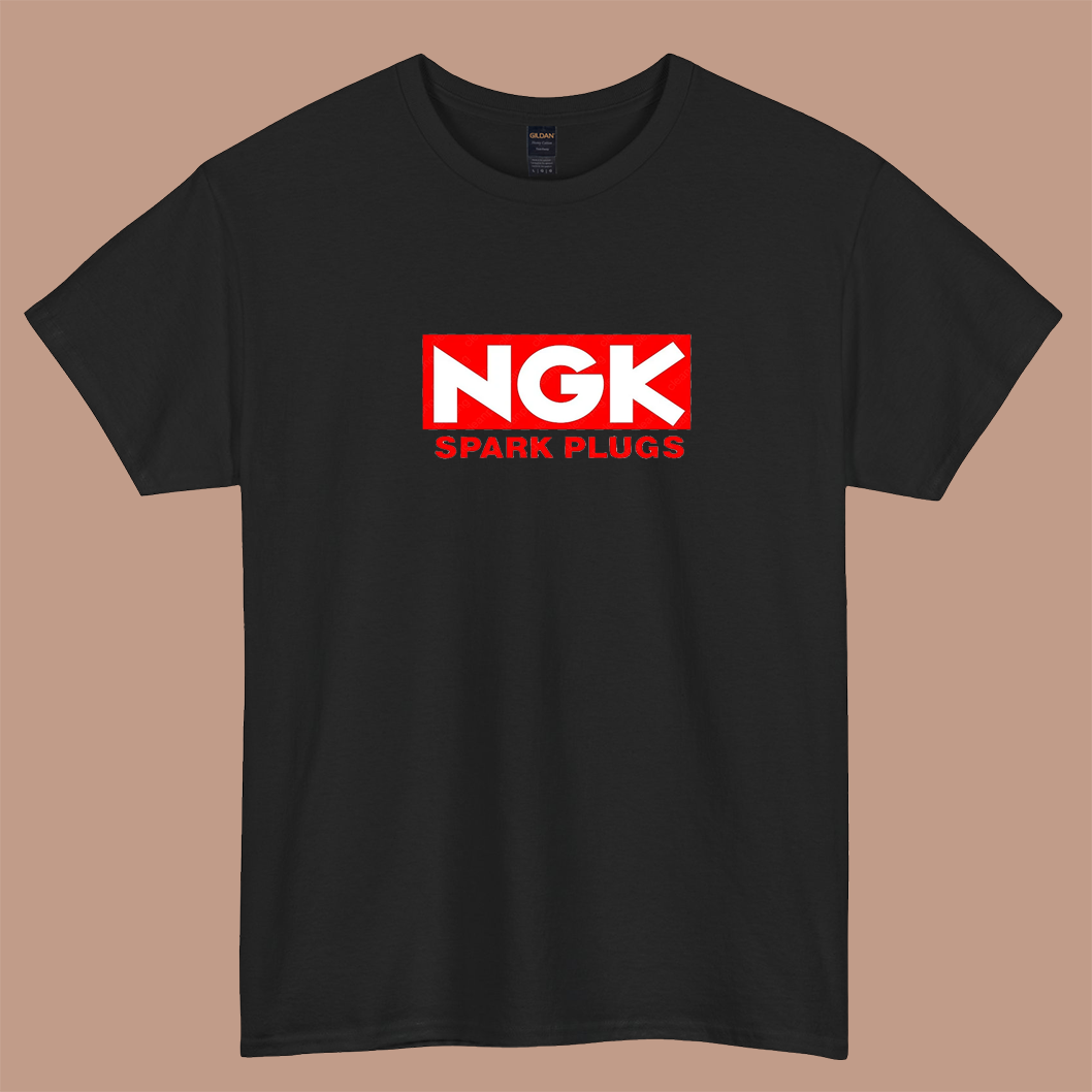 NGK Spark Plugs Logo short sleeve t shirt S-3XL -P