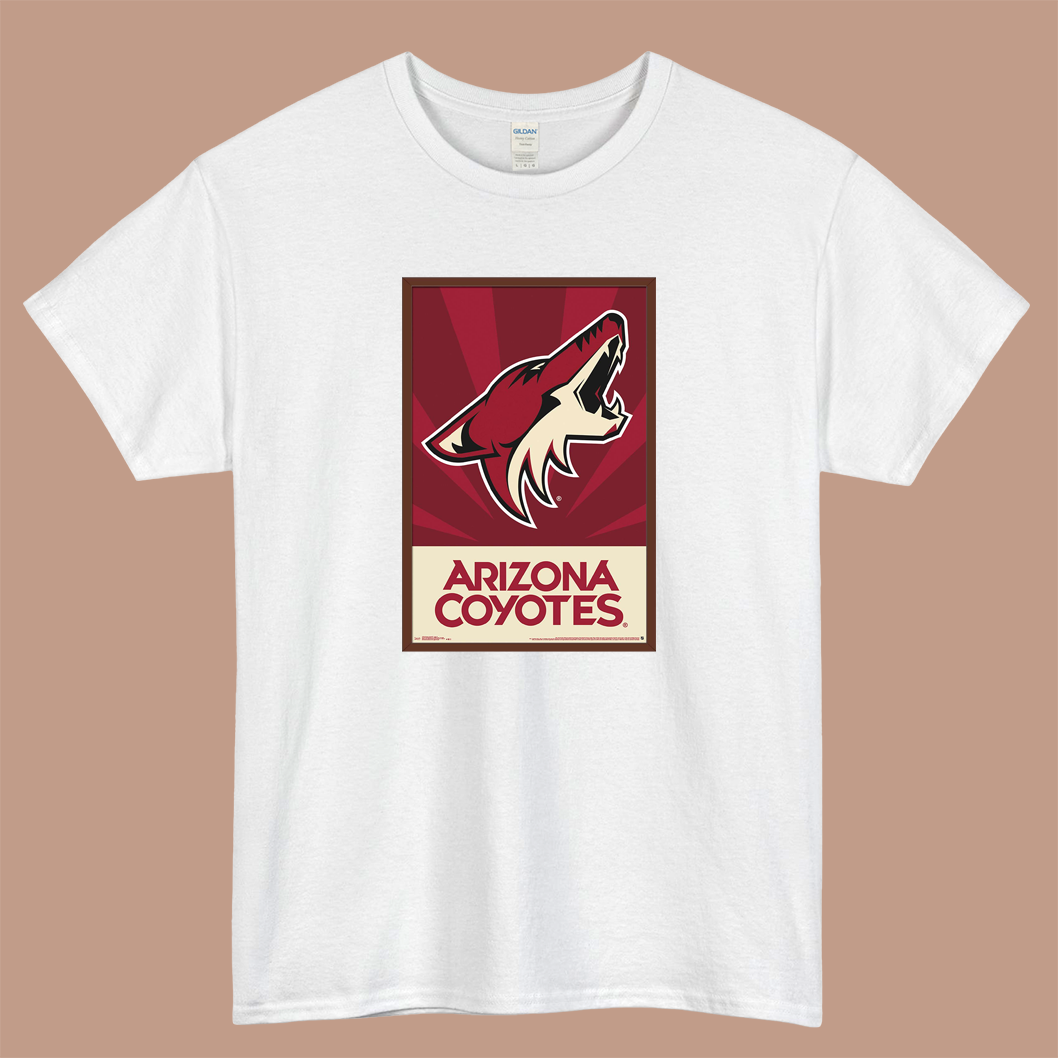 NHL Arizona Coyotes Logo Mens Unisex Short Sleeve T-Shirt Size S-3XL - P
