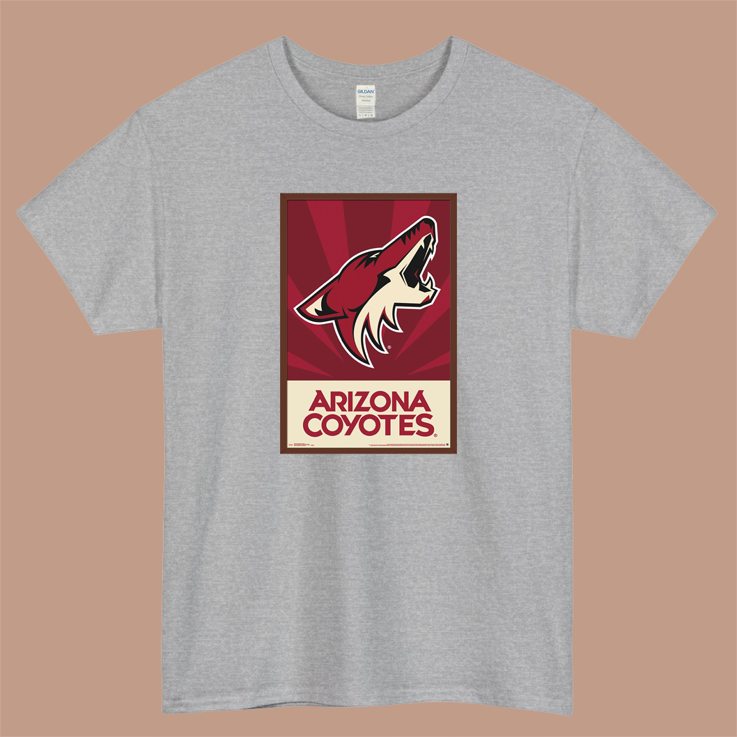 NHL Arizona Coyotes Logo Mens Unisex Short Sleeve T-Shirt Size S-3XL - P