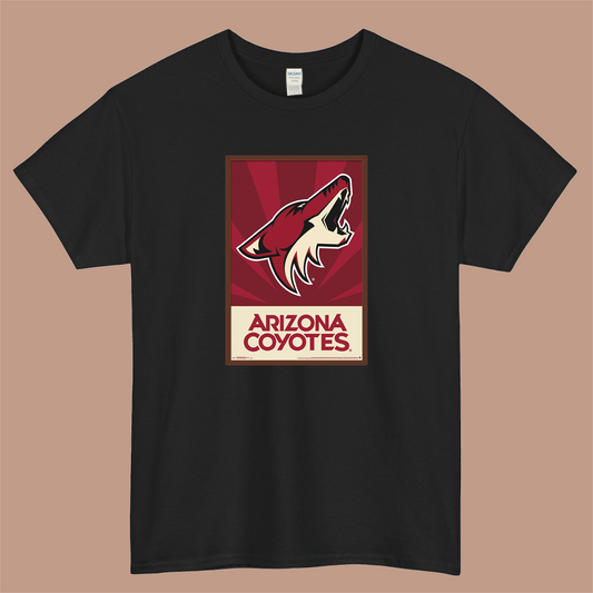 NHL Arizona Coyotes Logo Mens Unisex Short Sleeve T-Shirt Size S-3XL - P