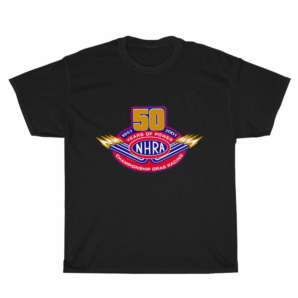 NHRA Drag Racing Logo Unisex Men's T Shirt Size S to 3XL