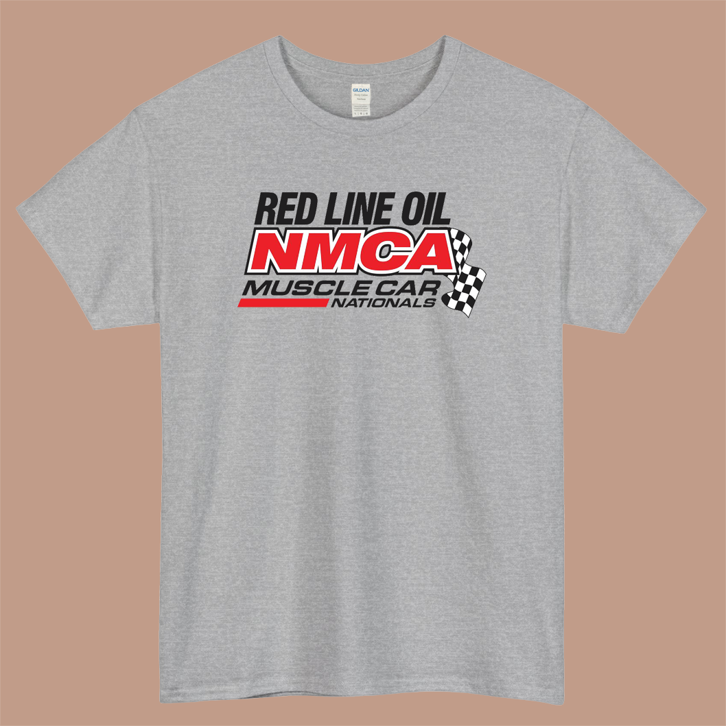 NMCA Muscle Car Nationals Logo Mens Unisex Short Sleeve Gray T-Shirt Size S-3XL