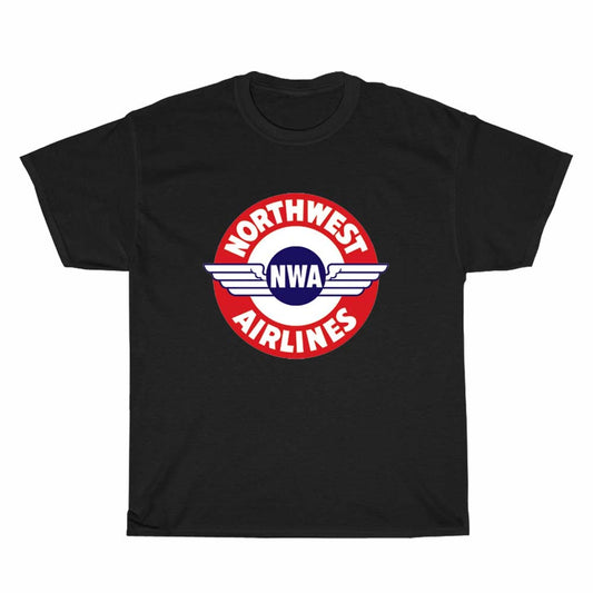 NWA Northwest Airlines LOGO Men's Unisex T Shirt Size S to 3XL
